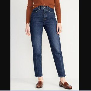 Old Navy Extra High-Waisted Boyfriend Straight Jeans | Size 4